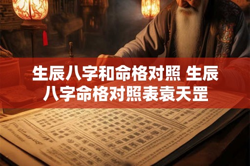 生辰八字和命格对照 生辰八字命格对照表袁天罡 生辰八字和命格对照 生辰八字命格对照表袁天罡