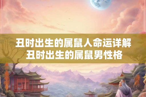 丑时出生的属鼠人命运详解 丑时出生的属鼠男性格