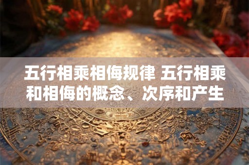 五行相乘相侮规律 五行相乘和相侮的概念、次序和产生原因各是什么