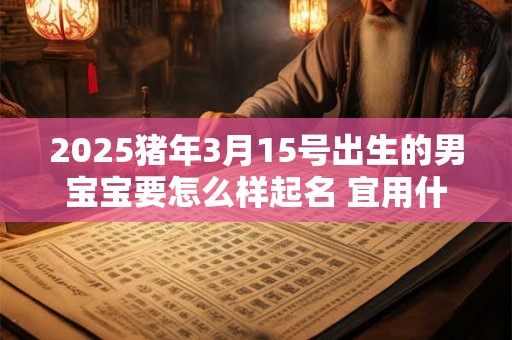 2025猪年3月15号出生的男宝宝要怎么样起名 宜用什么字 2025猪年3月15号出生的男宝宝要怎么样起名 宜用什么字