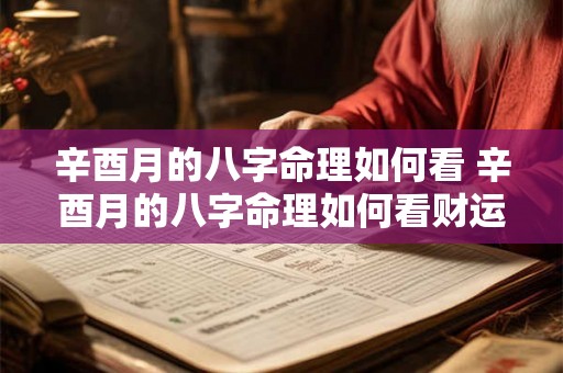 辛酉月的八字命理如何看 辛酉月的八字命理如何看财运 辛酉月的八字命理如何看 辛酉月的八字命理如何看财运