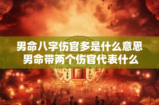 男命八字伤官多是什么意思 男命带两个伤官代表什么 男命八字伤官多是什么意思 男命带两个伤官代表什么