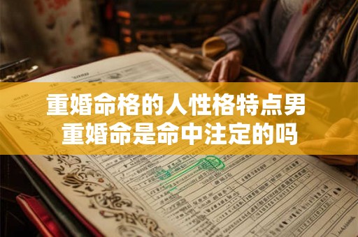 重婚命格的人性格特点男 重婚命是命中注定的吗 重婚命格的人性格特点男 重婚命是命中注定的吗