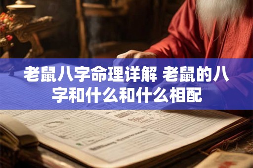 老鼠八字命理详解 老鼠的八字和什么和什么相配