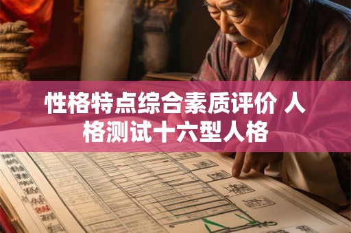 性格特点综合素质评价 人格测试十六型人格 性格特点综合素质评价 人格测试十六型人格