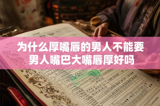 为什么厚嘴唇的男人不能要 男人嘴巴大嘴唇厚好吗 为什么厚嘴唇的男人不能要 男人嘴巴大嘴唇厚好吗