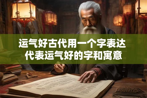 运气好古代用一个字表达 代表运气好的字和寓意 运气好古代用一个字表达 代表运气好的字和寓意