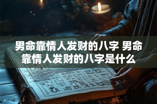 男命靠情人发财的八字 男命靠情人发财的八字是什么 男命靠情人发财的八字 男命靠情人发财的八字是什么