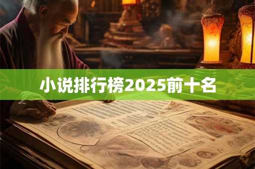 小说排行榜2025前十名 小说排行榜2025前十名