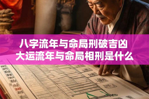 八字流年与命局刑破吉凶 大运流年与命局相刑是什么意思 八字流年与命局刑破吉凶 大运流年与命局相刑是什么意思