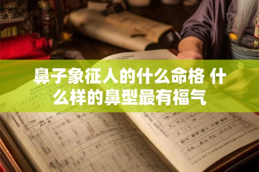 鼻子象征人的什么命格 什么样的鼻型最有福气 鼻子象征人的什么命格 什么样的鼻型最有福气