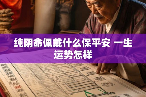 纯阴命佩戴什么保平安 一生运势怎样 纯阴命佩戴什么保平安 一生运势怎样