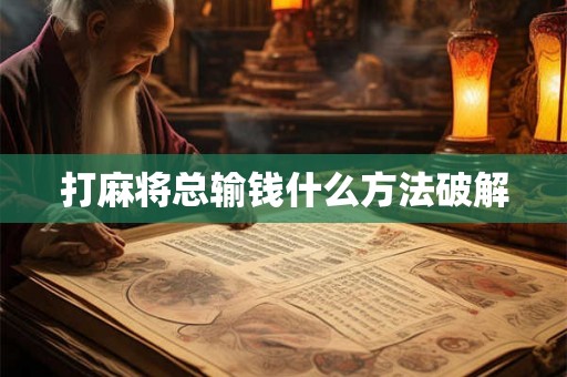 打麻将总输钱什么方法破解 打麻将总输钱什么方法破解
