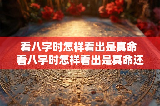 看八字时怎样看出是真命 看八字时怎样看出是真命还是假命 看八字时怎样看出是真命 看八字时怎样看出是真命还是假命