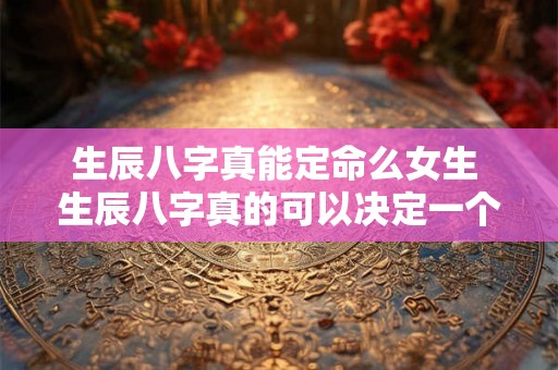 生辰八字真能定命么女生 生辰八字真的可以决定一个人的命运吗 生辰八字真能定命么女生 生辰八字真的可以决定一个人的命运吗