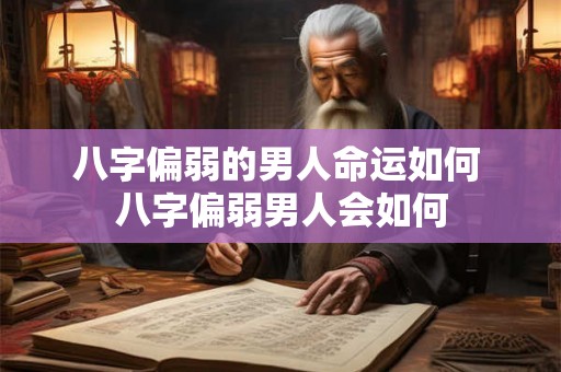 八字偏弱的男人命运如何 八字偏弱男人会如何 八字偏弱的男人命运如何 八字偏弱男人会如何