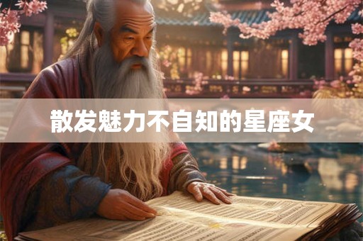 散发魅力不自知的星座女