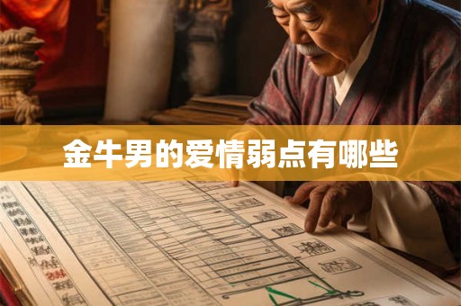 金牛男的爱情弱点有哪些 金牛男的爱情弱点有哪些