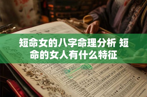 短命女的八字命理分析 短命的女人有什么特征 短命女的八字命理分析 短命的女人有什么特征