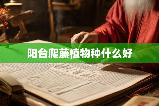 阳台爬藤植物种什么好 阳台爬藤植物种什么好