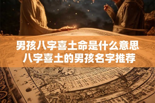 男孩八字喜土命是什么意思 八字喜土的男孩名字推荐