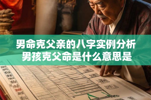 男命克父亲的八字实例分析 男孩克父命是什么意思是什么 男命克父亲的八字实例分析 男孩克父命是什么意思是什么