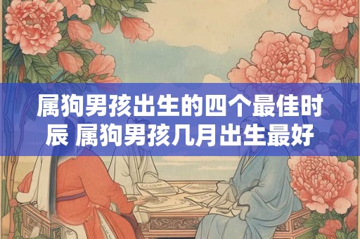 属狗男孩出生的四个最佳时辰 属狗男孩几月出生最好 属狗男孩出生的四个最佳时辰 属狗男孩几月出生最好