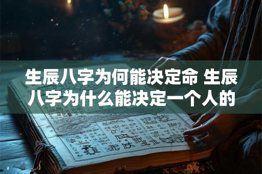 生辰八字为何能决定命 生辰八字为什么能决定一个人的命运