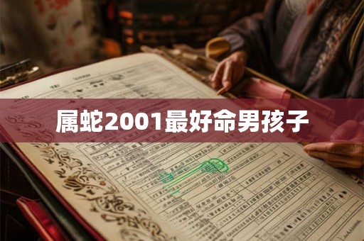 属蛇2001最好命男孩子 属蛇2001最好命男孩子