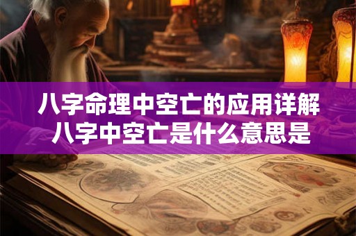 八字命理中空亡的应用详解 八字中空亡是什么意思是吉是凶 八字命理中空亡的应用详解 八字中空亡是什么意思是吉是凶
