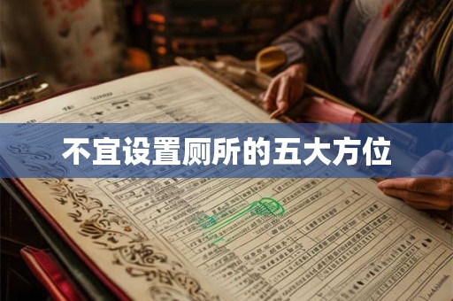 不宜设置厕所的五大方位