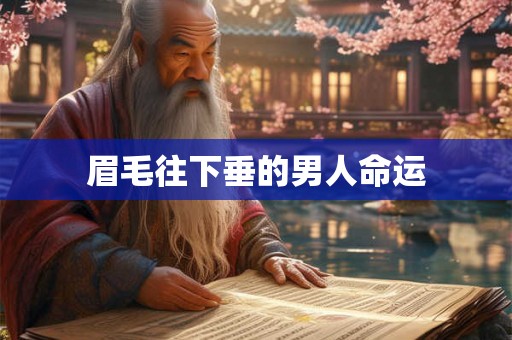 眉毛往下垂的男人命运 眉毛往下垂的男人命运