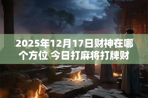 2025年12月17日财神在哪个方位 今日打麻将打牌财运方位 2025年12月17日财神在哪个方位 今日打麻将打牌财运方位