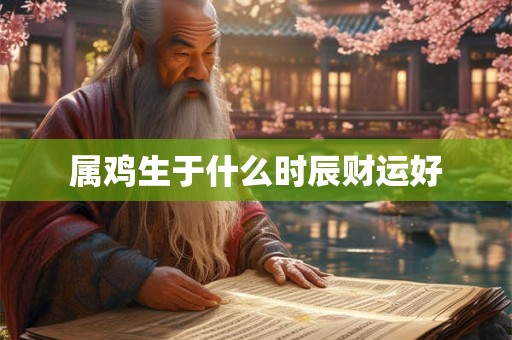 属鸡生于什么时辰财运好 属鸡生于什么时辰财运好