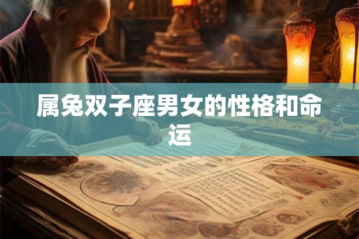 属兔双子座男女的性格和命运 属兔双子座男女的性格和命运