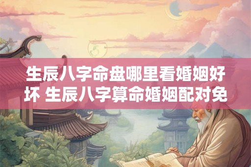 生辰八字命盘哪里看婚姻好坏 生辰八字算命婚姻配对免费 生辰八字命盘哪里看婚姻好坏 生辰八字算命婚姻配对免费