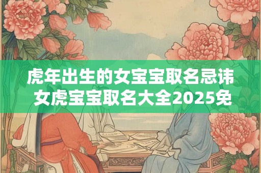 虎年出生的女宝宝取名忌讳 女虎宝宝取名大全2025免费版 虎年出生的女宝宝取名忌讳 女虎宝宝取名大全2025免费版