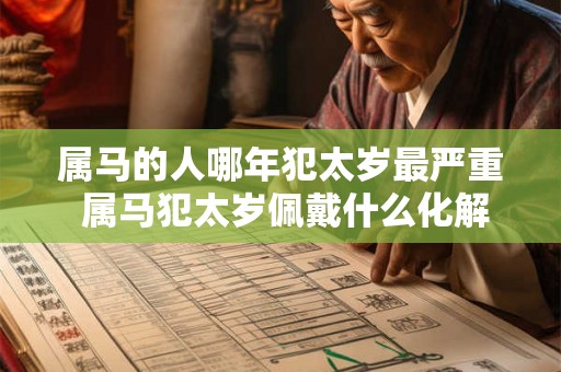 属马的人哪年犯太岁最严重 属马犯太岁佩戴什么化解 属马的人哪年犯太岁最严重 属马犯太岁佩戴什么化解