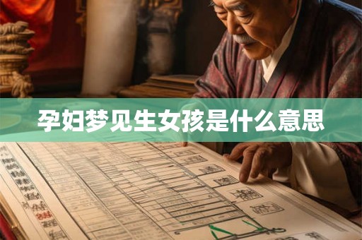 孕妇梦见生女孩是什么意思 孕妇梦见生女孩是什么意思