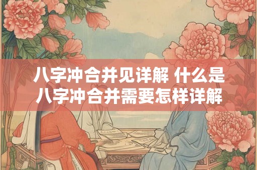 八字冲合并见详解 什么是八字冲合并需要怎样详解 八字冲合并见详解 什么是八字冲合并需要怎样详解