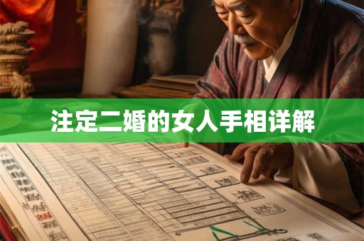 注定二婚的女人手相详解 注定二婚的女人手相详解