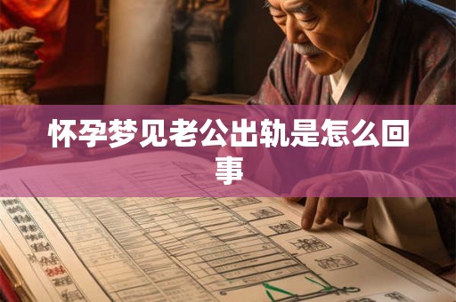 怀孕梦见老公出轨是怎么回事 怀孕梦见老公出轨是怎么回事