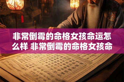 非常倒霉的命格女孩命运怎么样 非常倒霉的命格女孩命运如何 非常倒霉的命格女孩命运怎么样 非常倒霉的命格女孩命运如何