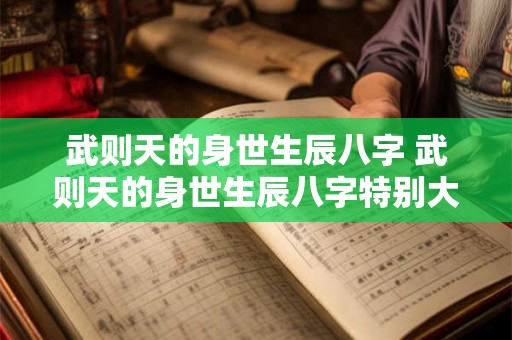 武则天的身世生辰八字 武则天的身世生辰八字特别大 武则天的身世生辰八字 武则天的身世生辰八字特别大