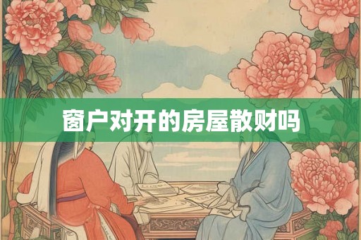 窗户对开的房屋散财吗 窗户对开的房屋散财吗