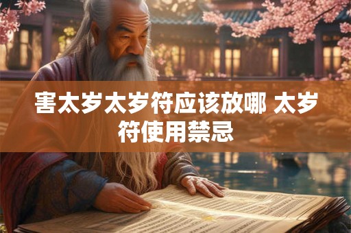 害太岁太岁符应该放哪 太岁符使用禁忌