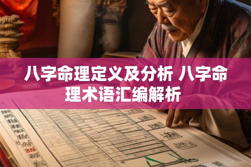 八字命理定义及分析 八字命理术语汇编解析 八字命理定义及分析 八字命理术语汇编解析