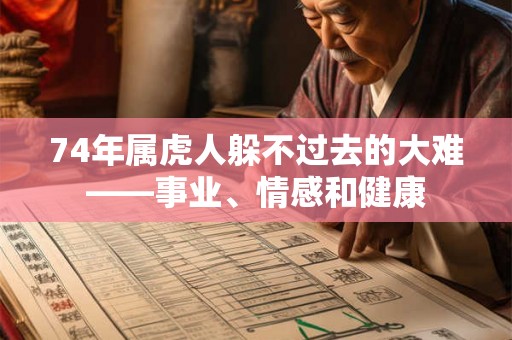 74年属虎人躲不过去的大难——事业、情感和健康