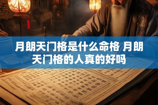 月朗天门格是什么命格 月朗天门格的人真的好吗 月朗天门格是什么命格 月朗天门格的人真的好吗
