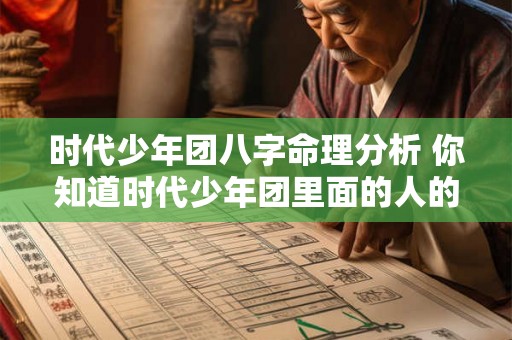 时代少年团八字命理分析 你知道时代少年团里面的人的命运 时代少年团八字命理分析 你知道时代少年团里面的人的命运